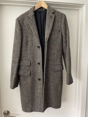 J.Crew Magee of Donegal Ludlow topcoat Size Small